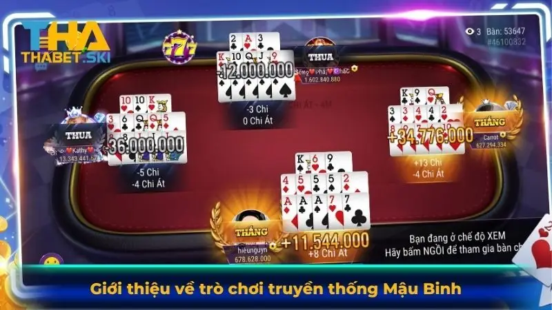 Giới thiệu về trò chơi truyền thống Mậu Binh