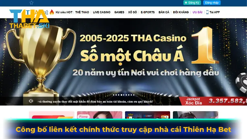 Công bố liên kết chính thức truy cập nhà cái Thiên Hạ Bet Công bố liên kết chính thức truy cập nhà cái Thiên Hạ Bet