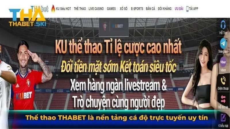 Thể thao Thabet là nền tảng cá độ trực tuyến uy tín